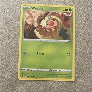 Weedle Pokémon Card